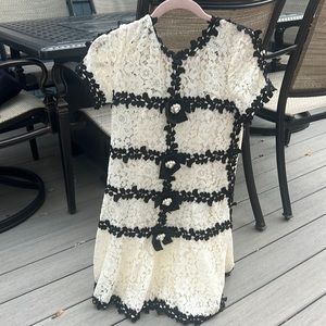 Lace button akira dress